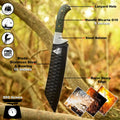 Green Micarta Handle Forged Machete – Full Tang Stainless Steel Outdoor Knife