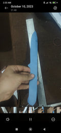 Handmade Damascus Fixed Blade Knife — Full Tang, Leather Sheath
