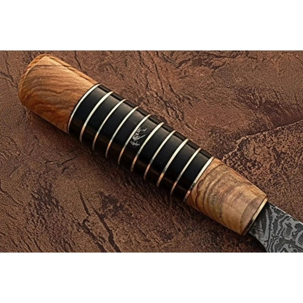 Handmade Damascus Kiritsuke Gyuto Knife, Japanese Kiritsuke Chef Knife, Forged Damascus Steel Kitchen Knife, Hybrid Wood