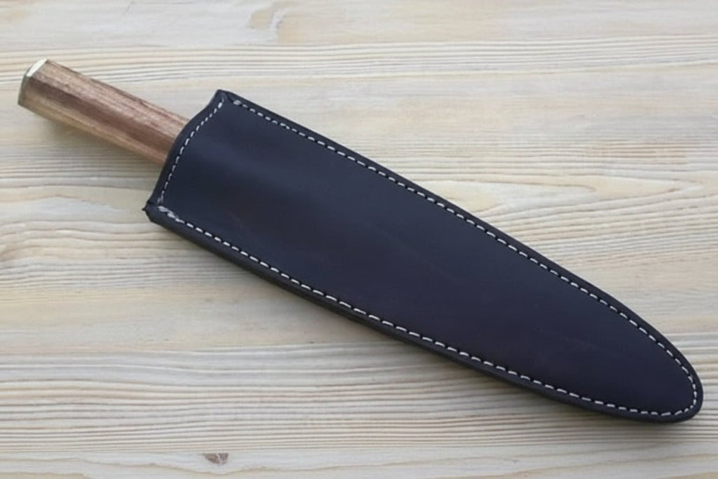 Handmade Damascus Petty Knife, Walnut Wood Handle, Japanese Utility Knife, Forged Damascus Steel Small Kitchen Knife, JW SteelCrafts