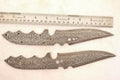 Handmade Damascus Steel Hunting Knives Fixed Blank Blades / Knife Making Material DK-0120