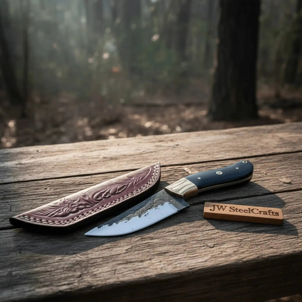 Handmade Knife - High Carbon Steel Blade & Ox Horn Handle