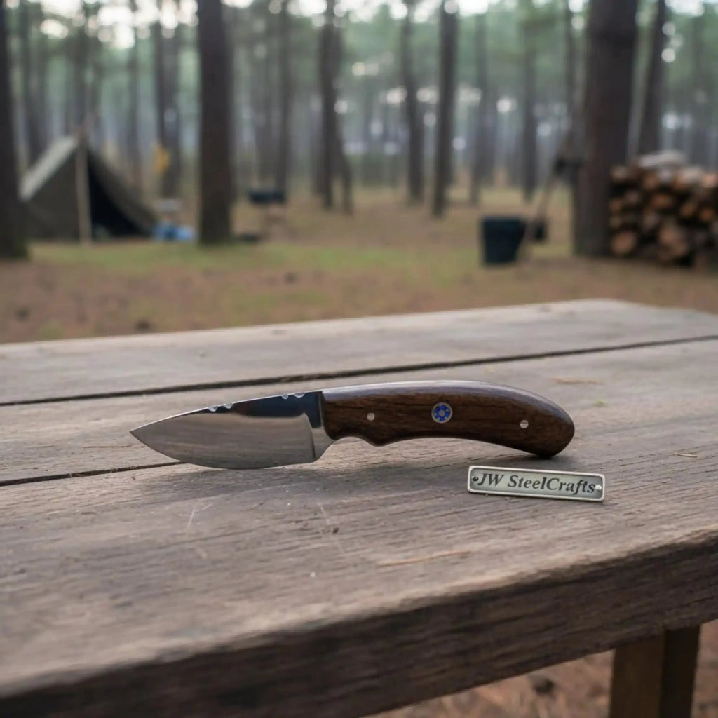 Handmade Skinner Knife Rosewood Handle Fixed Blade Hunting Knife