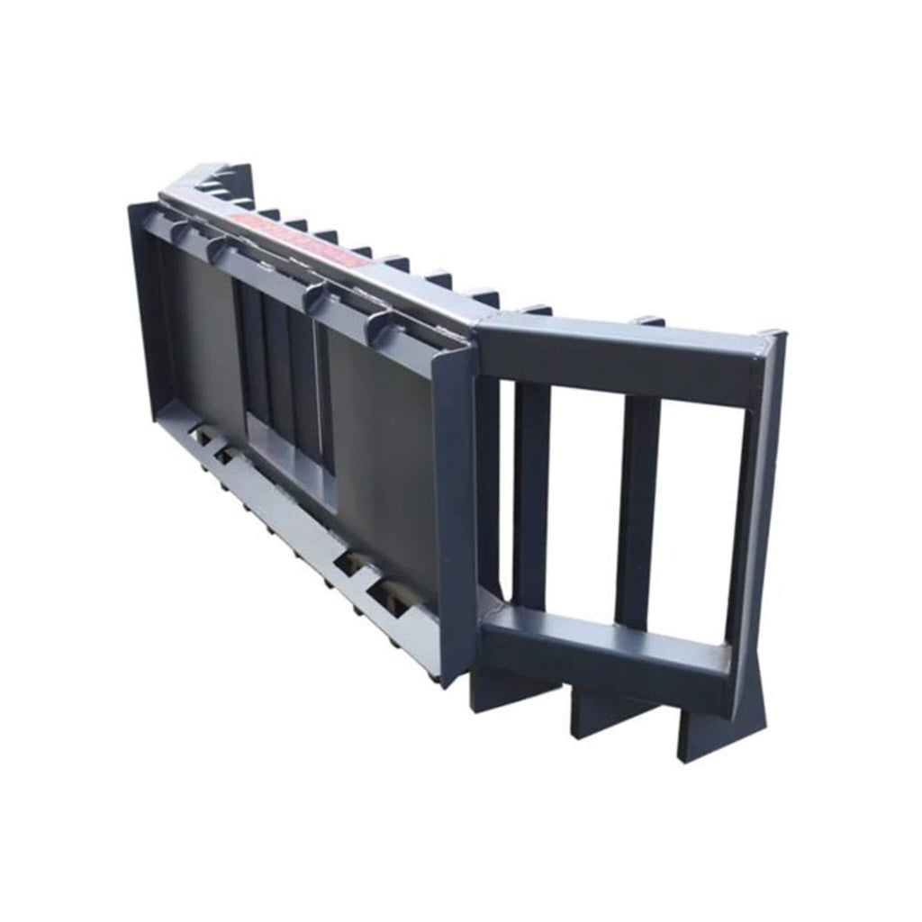 Heavy-Duty Push Stick Rake Skid Steer Attachment With Quick Attach (SAK60185)