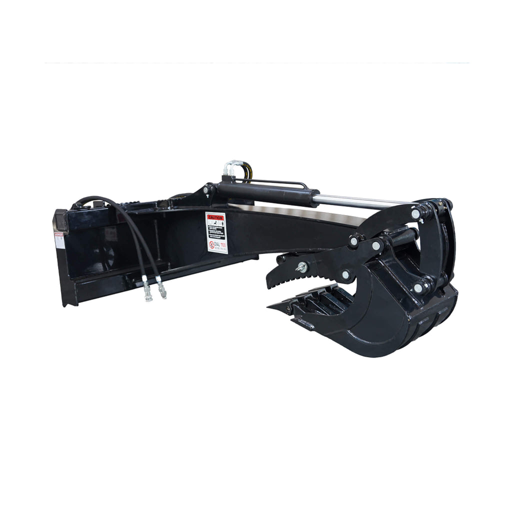 Heavy-Duty Universal Skid Steer Backhoe Digger Bucket Attachment With Universal Quick Attach Plate (SAK26714)