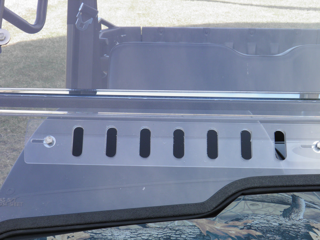 HiSun HS 750 Crew/Axis 750 Crew - 2 Pc Windshield with Vent, Clamp, and Hard Coat Options