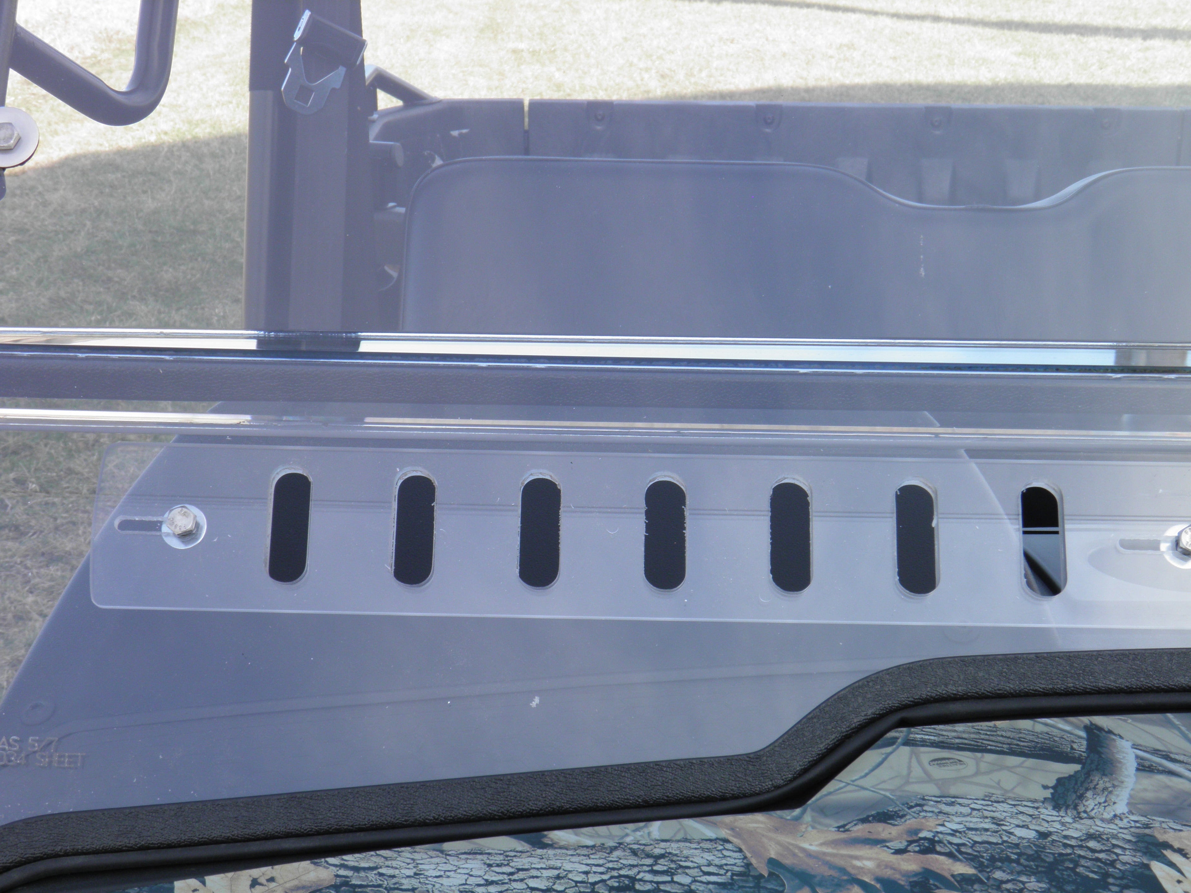 HiSun HS 750 Crew/Axis 750 Crew - 2 Pc Windshield with Vent, Clamp, and Hard Coat Options