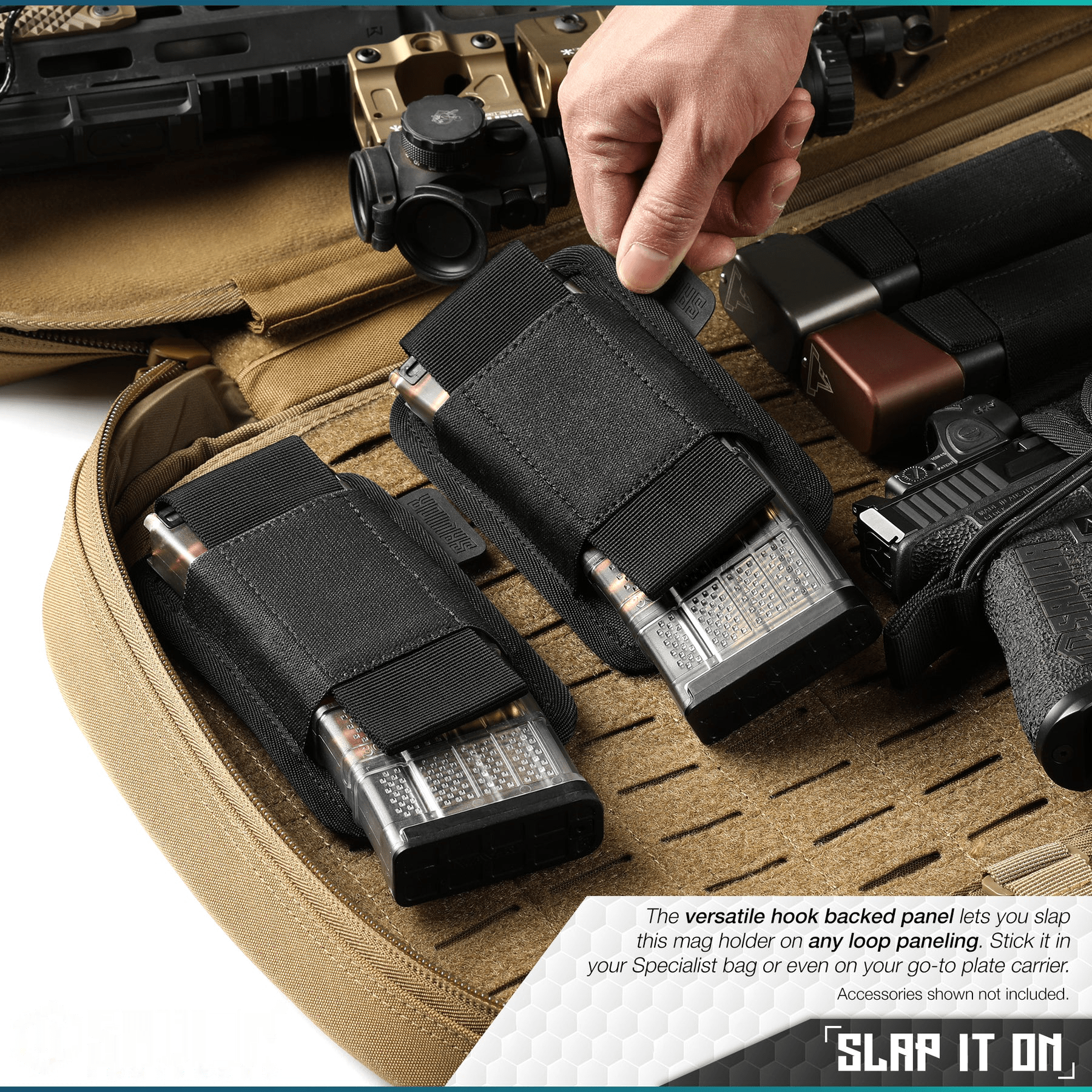 AR-15/AK-47 Mag Holster - Hook Backing (Multiple Slots)