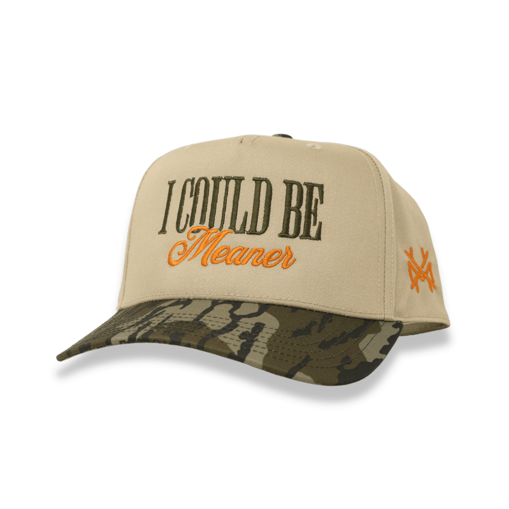 I Could Be Meaner Snapback Hat - Embroidered Statement Cap
