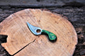 Finger Hole Damascus Skinner