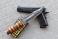 Custom Handmade Feather Pattern Damascus Steel Survival Hunting Knife