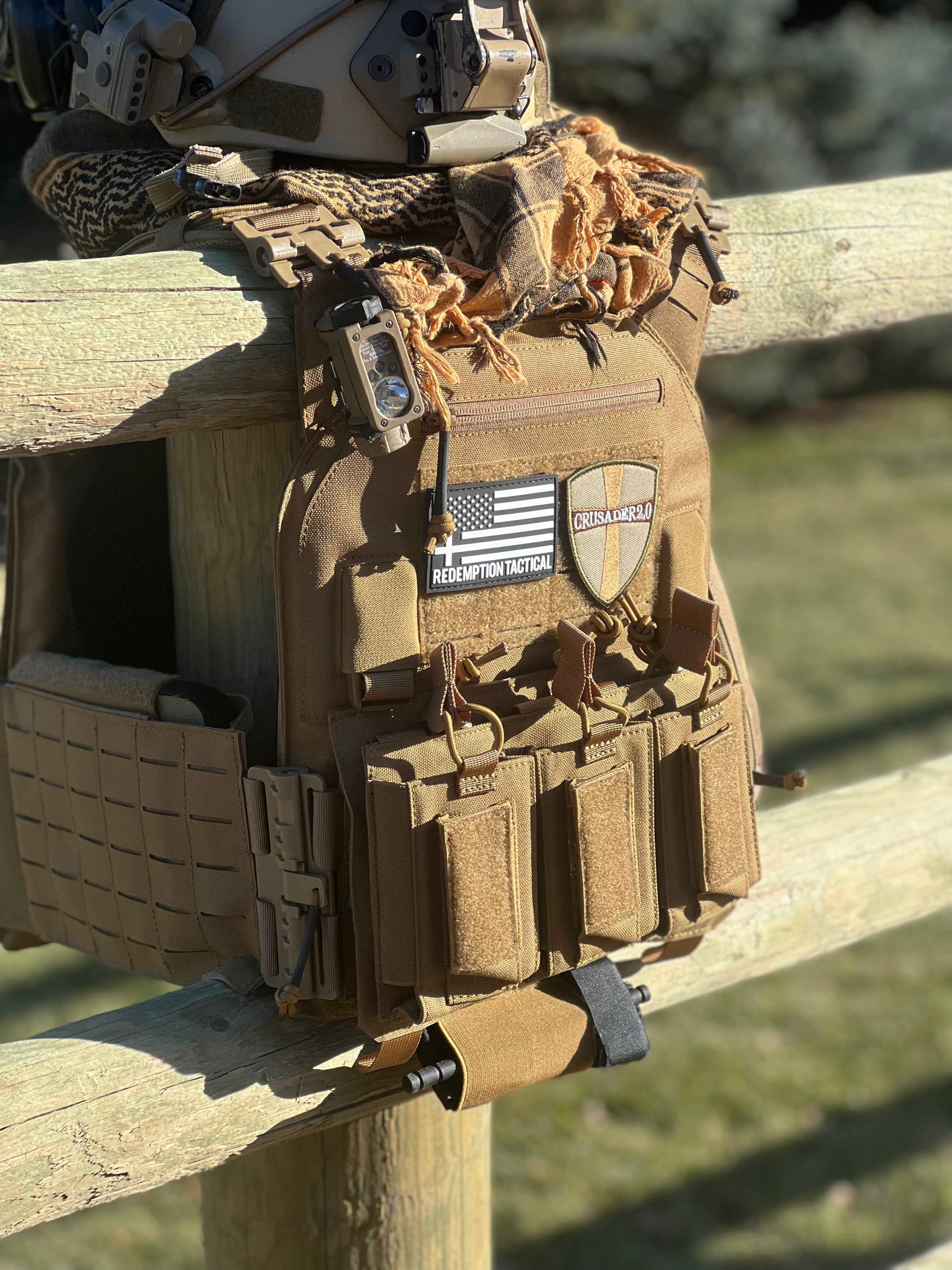Redemption Tactical CRUSADER 2.0® V4 ARMOR FULL KIT COMBO PACKAGE LIGHTWEIGHT LEVEL IV  (2) 10x12 Front/Back Plates (2) 6x8 Side Plates (Level IV)