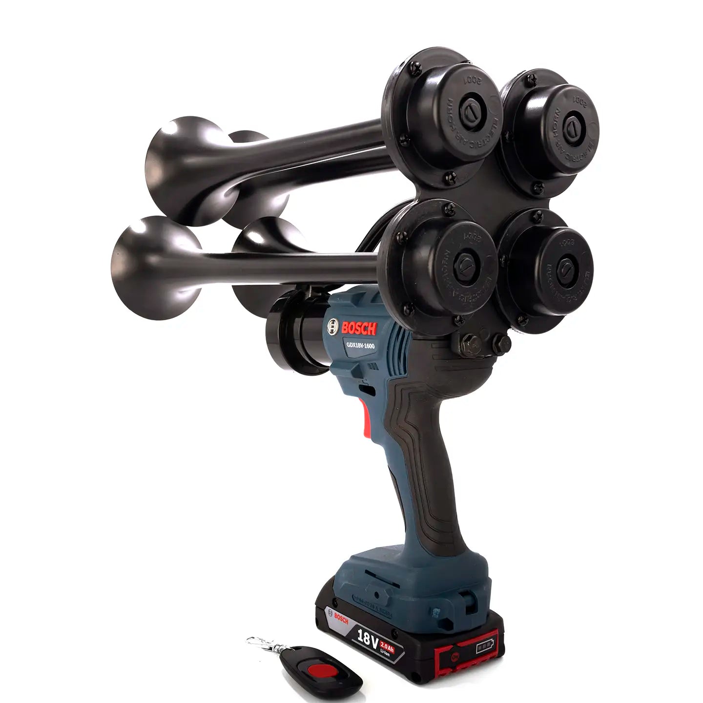 Train Horn for Bosch Batteries - Quad Pro