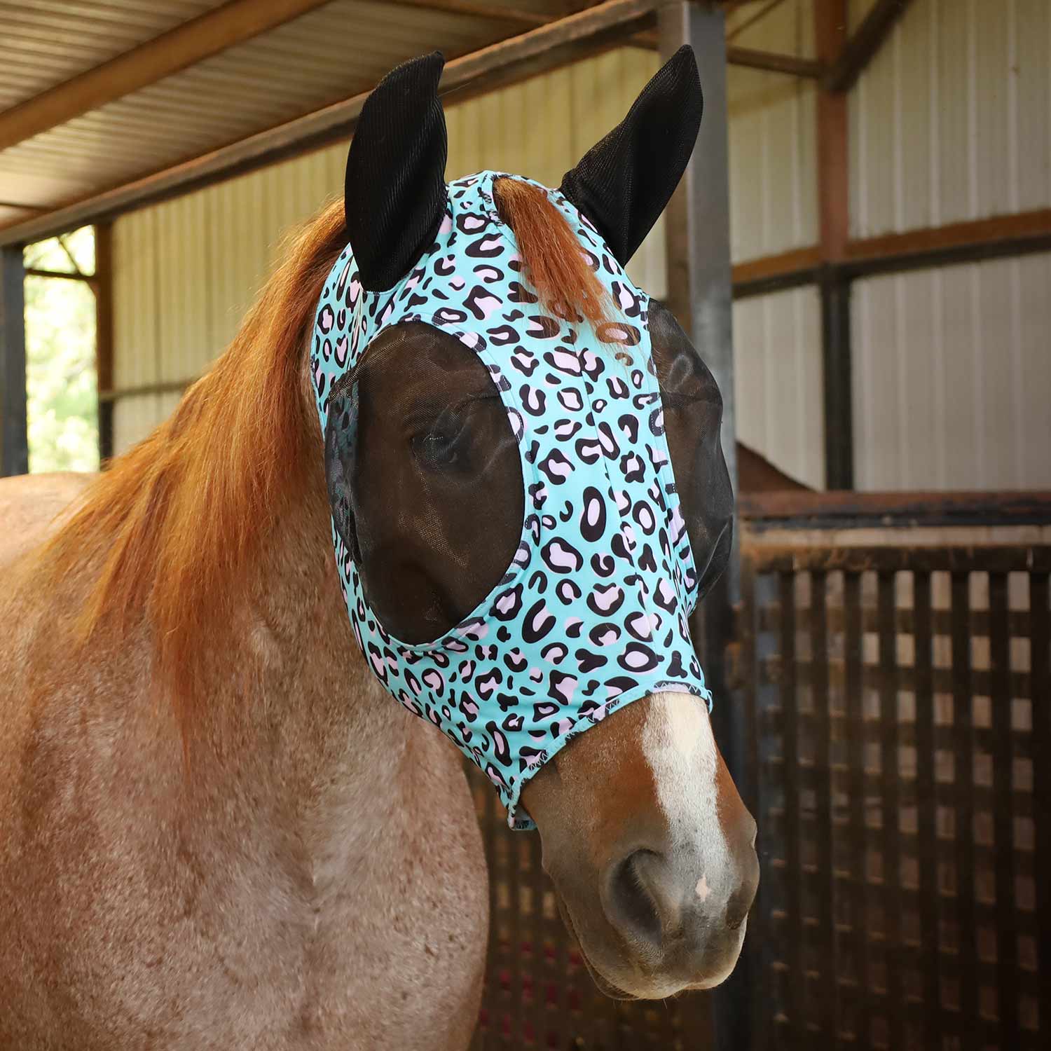 Pre-Sale Jeffers Expression Lycra Horse Fly Mask with Ears