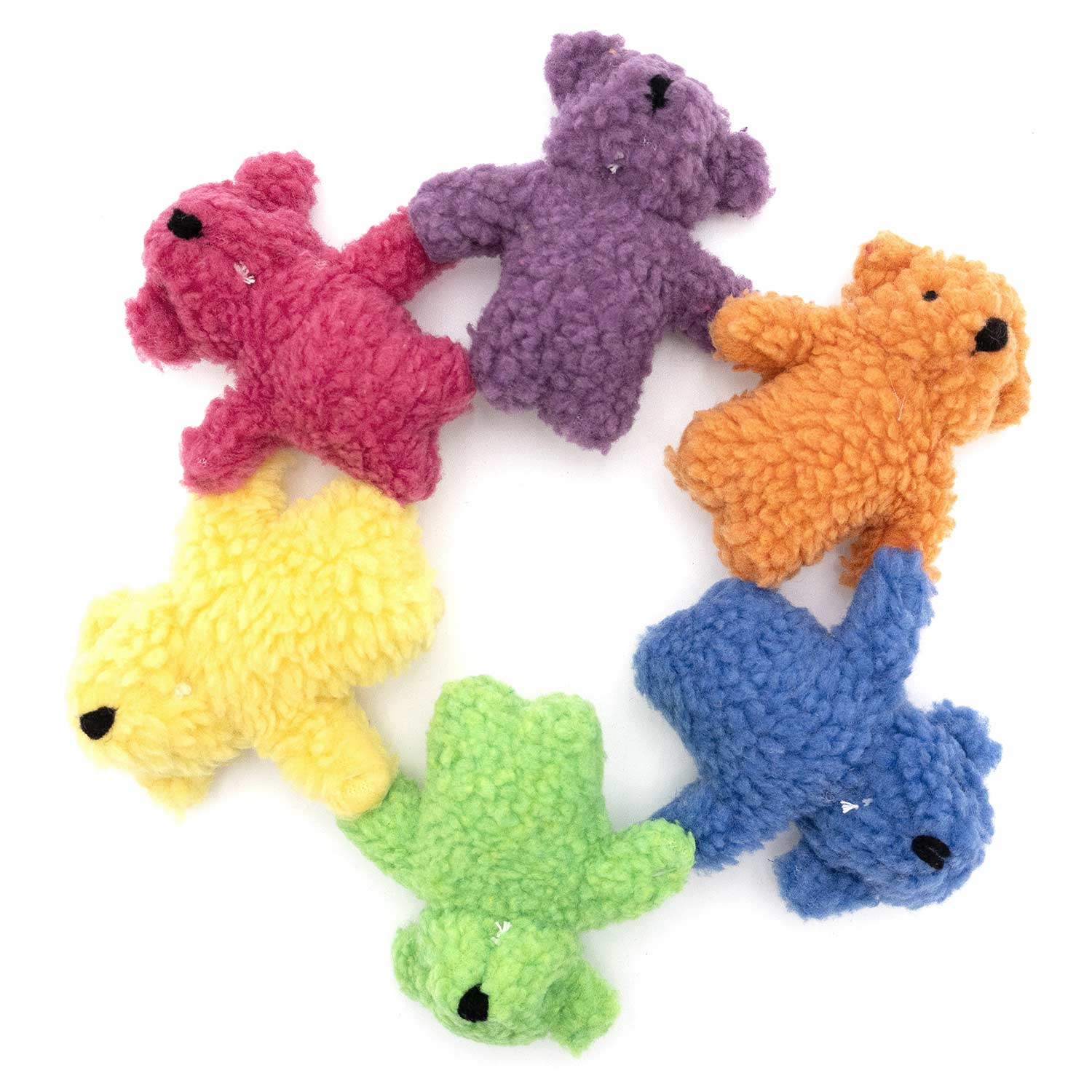 Jeffers Fleecy Bear Plush Squeaker Dog Toys