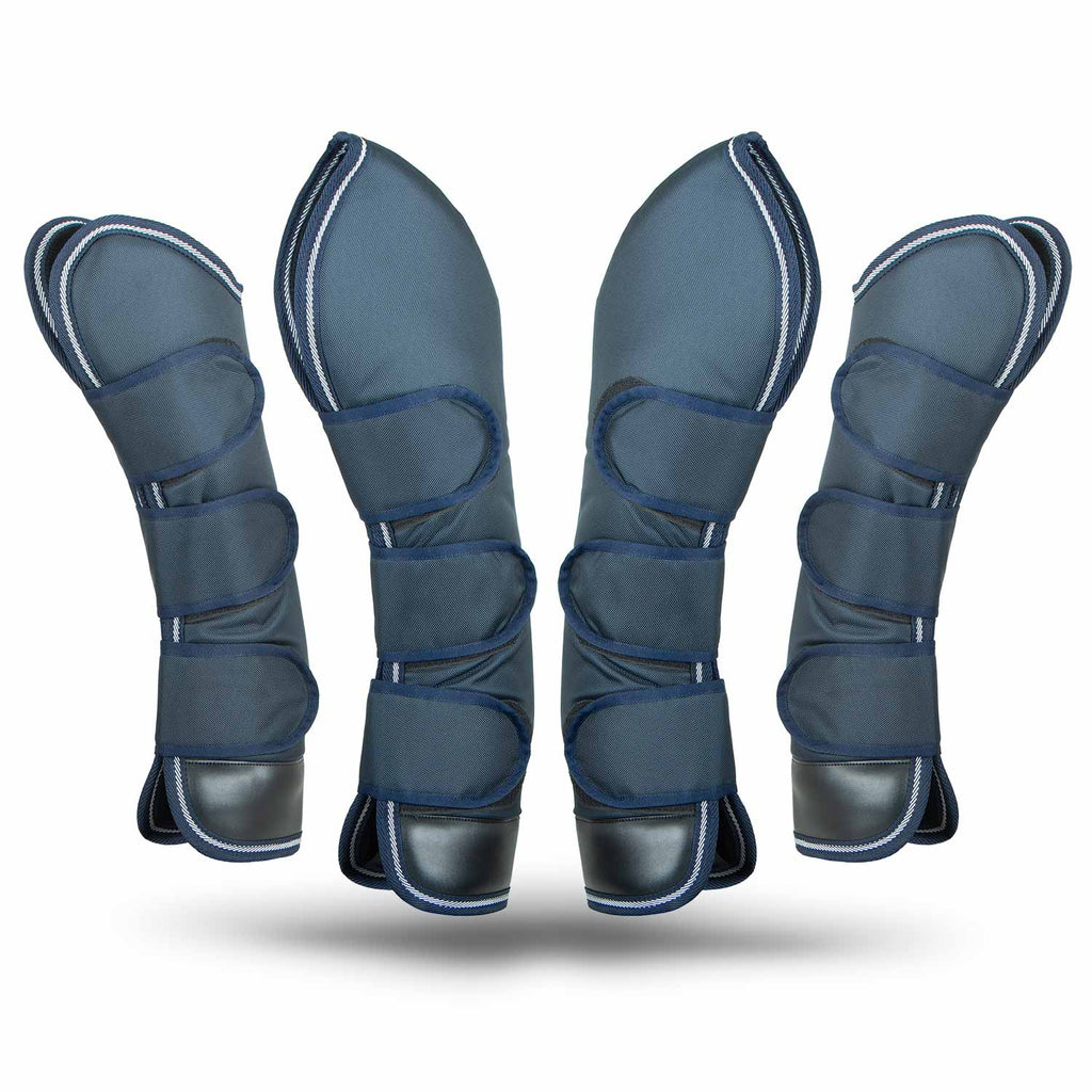 Jeffers Poplar Head Horse Shipping Boots, 4-Pack with Carry Bag