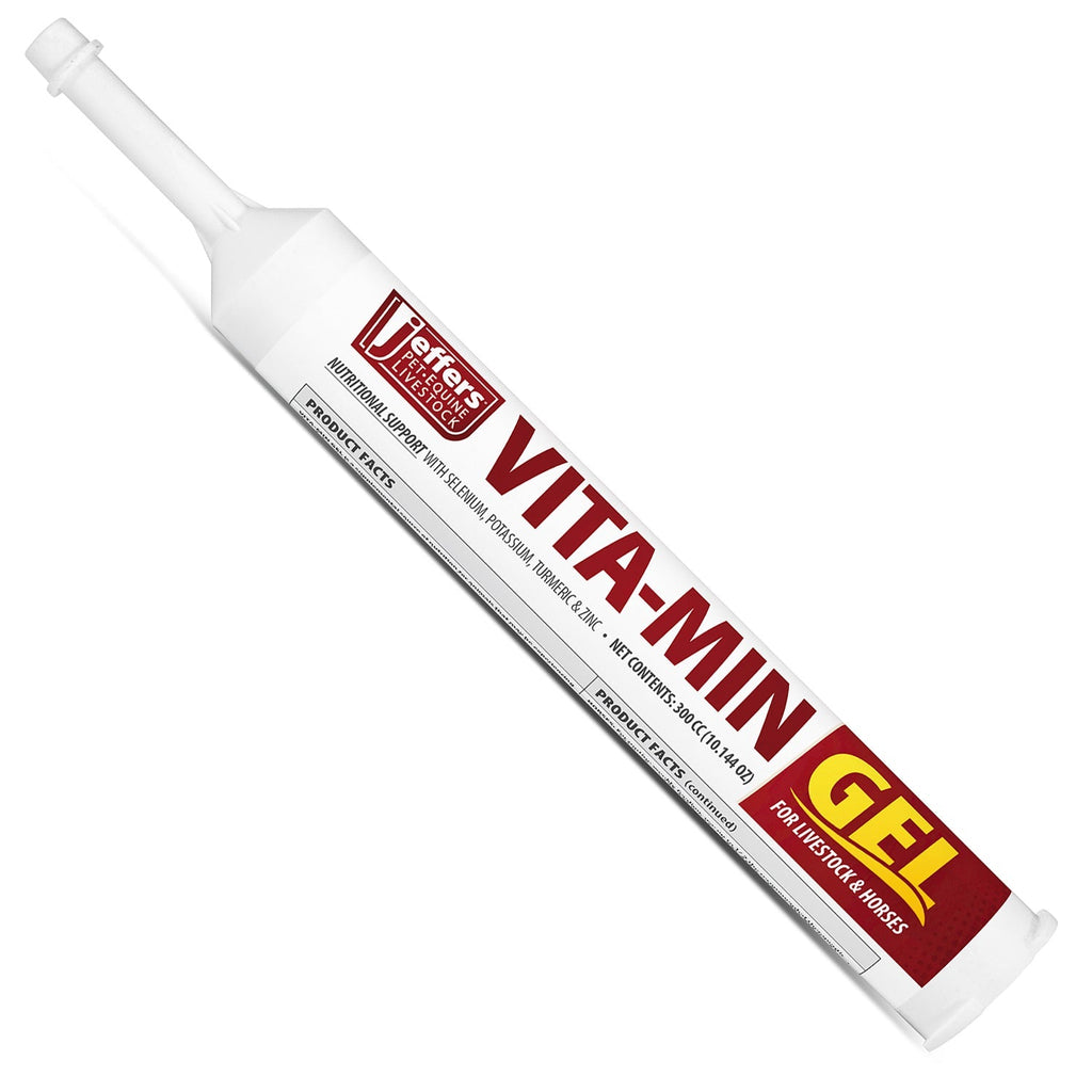 Jeffers Vita-Min Gel with Vit E & B12 for Cattle, Horses, Sheep, Goats & Swine