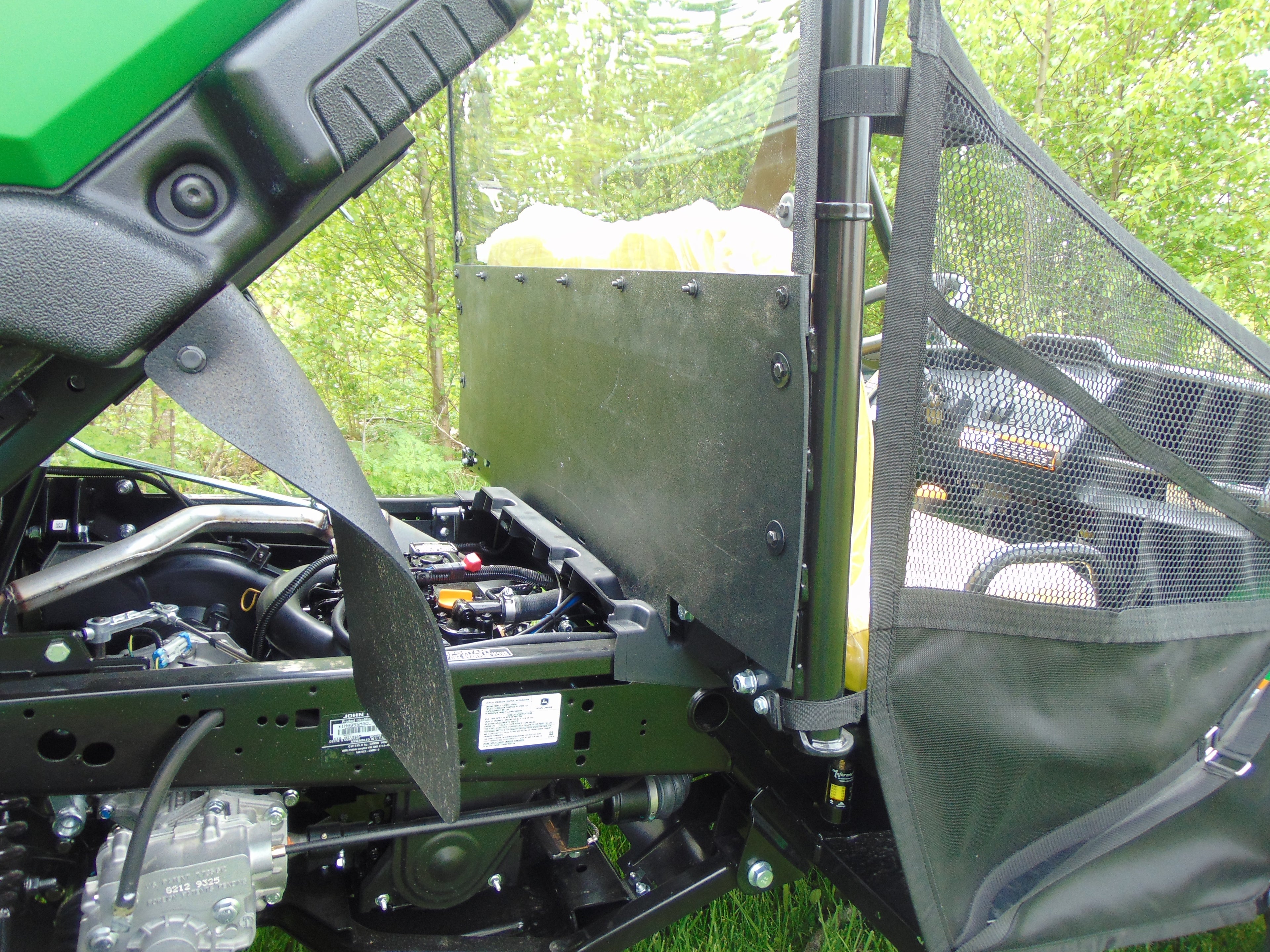 John Deere Gator HPX/XUV - Lexan Back Panel w/Vent and ABS Lower Panel Options