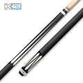 K2 Cue Matte Black and White Floating Design, Leather Lore Wrap