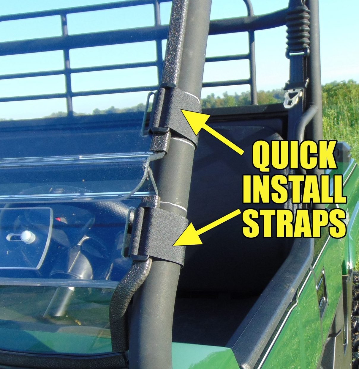Kawasaki Pro-MX - 2 Pc Windshield with Clamp, Vent, and Hard Coat Options