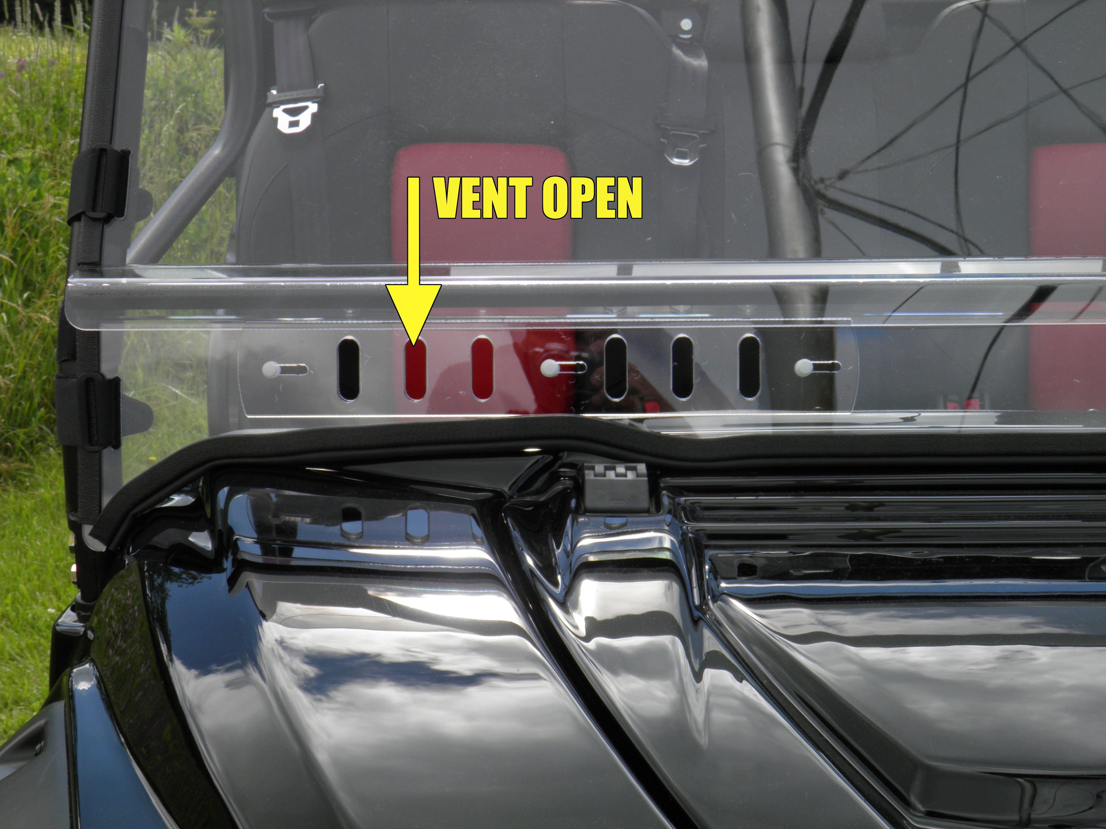Kawasaki Teryx 750 - 2 Pc Vented General-Purpose Windshield