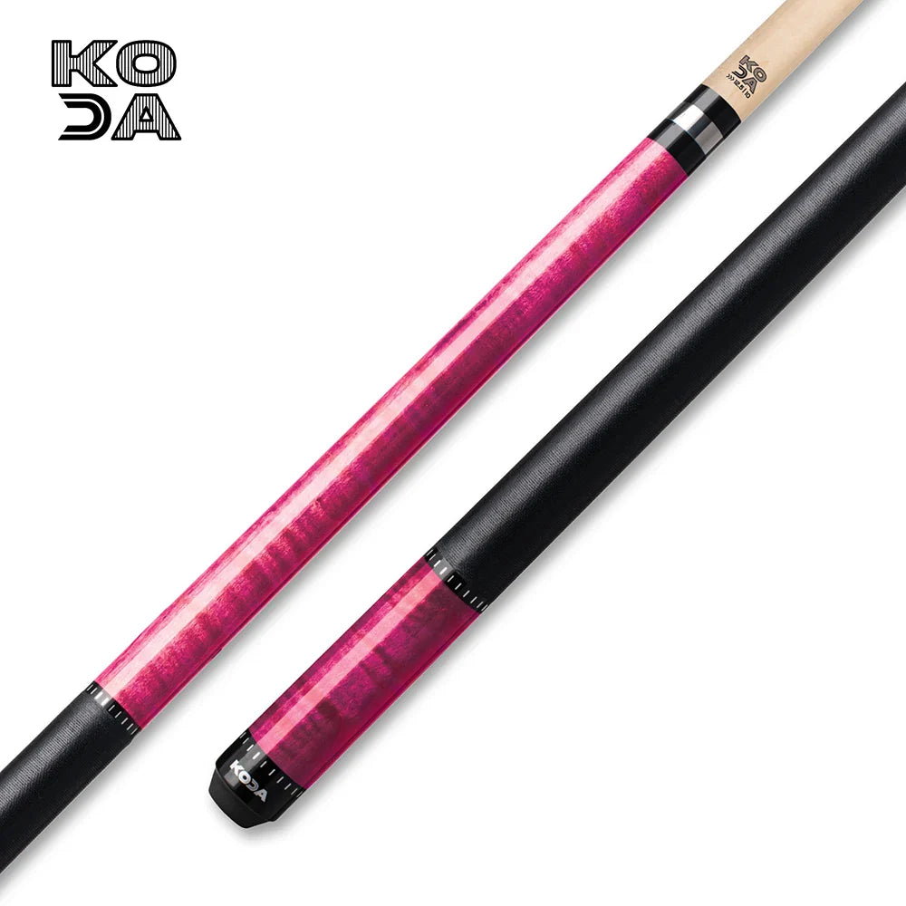 KODA Curly Maple Cue Stick with Irish Linen Wrap and Maple Shaft