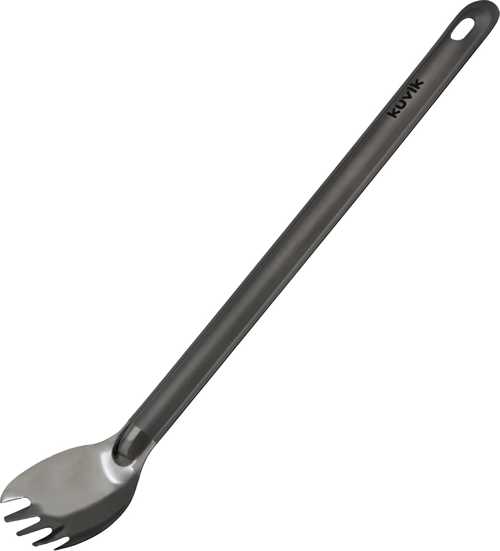 Kuvik Titanium Long Handle Spoon/Spork 2-Pack