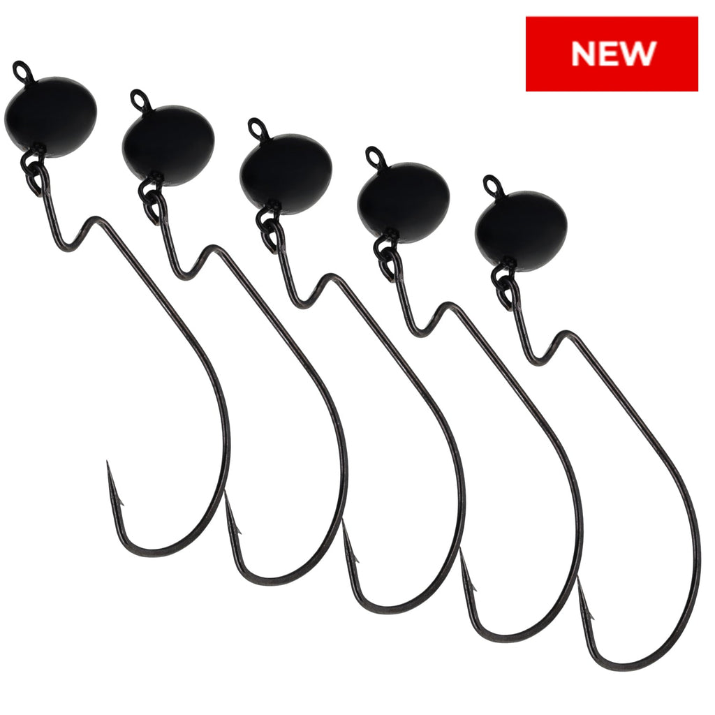 Reaction Tackle Lead Swing Football Jigs - 5-PACK - New