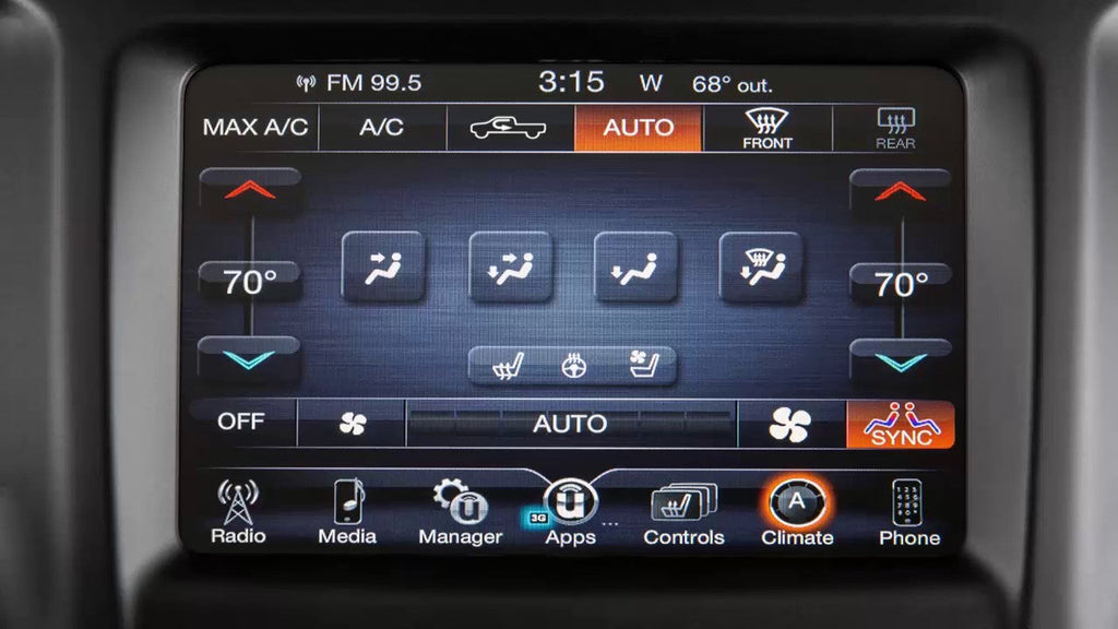 2019-2024 Ram 1500 2500 3500 Manual to Auto Climate Control Conversion Kit