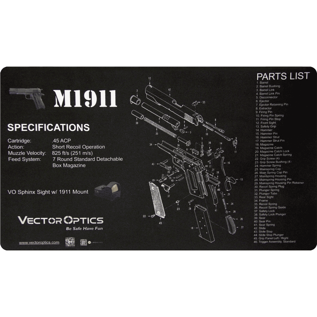 Gun Cleaning Bench Mat (Multiple Options)