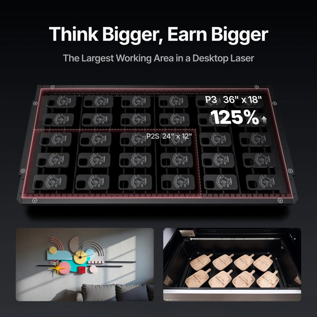 xTool P3 80W Flagship CO2 Laser Cutter with Intelligent Automation