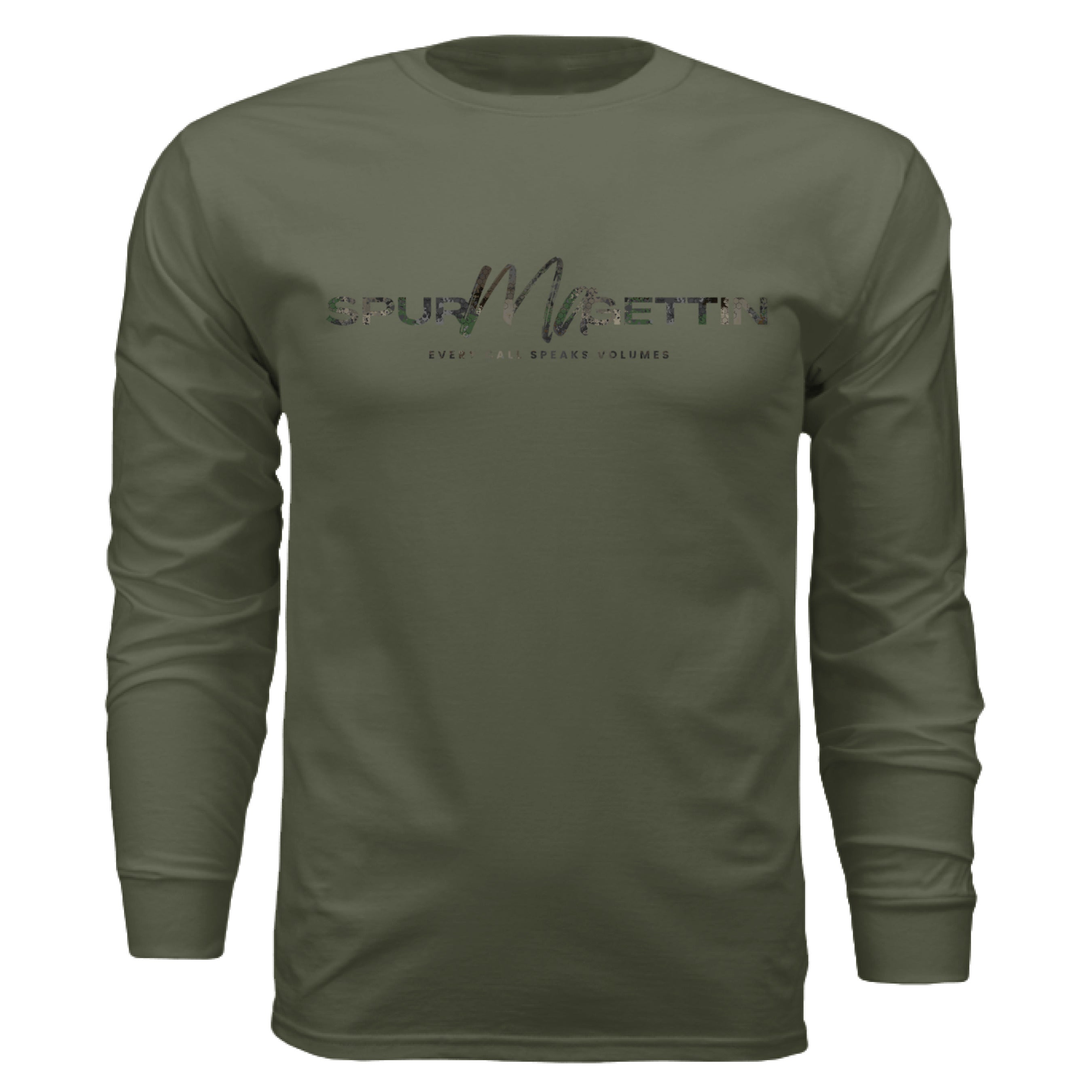 Timber Splash Burst Camo Buck Long Sleeve T-Shirt