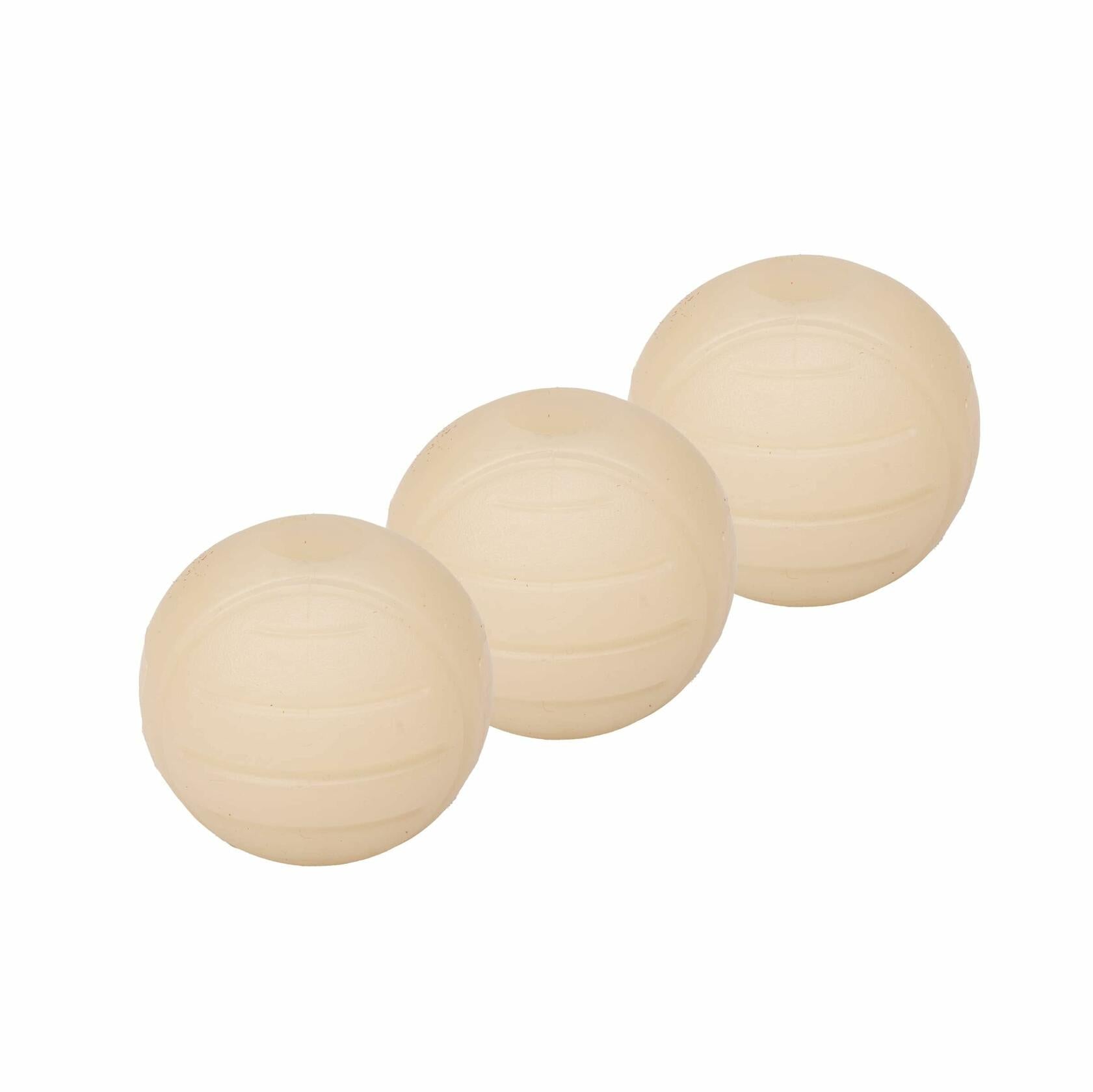 Amazon Basics Interactive Glow Rubber Dog Balls 2.5in Light Green 2 Pack