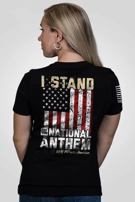 Women's Relaxed Fit V-Neck Shirt - I Stand