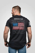 Men's T-Shirt - American Flag Schematic