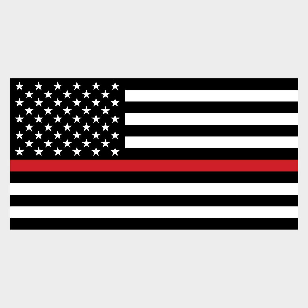 Red Line Flag Vehicle Magnet 2 Pack
