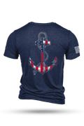 Men's Tri-Blend T-Shirt - Anchor Flag