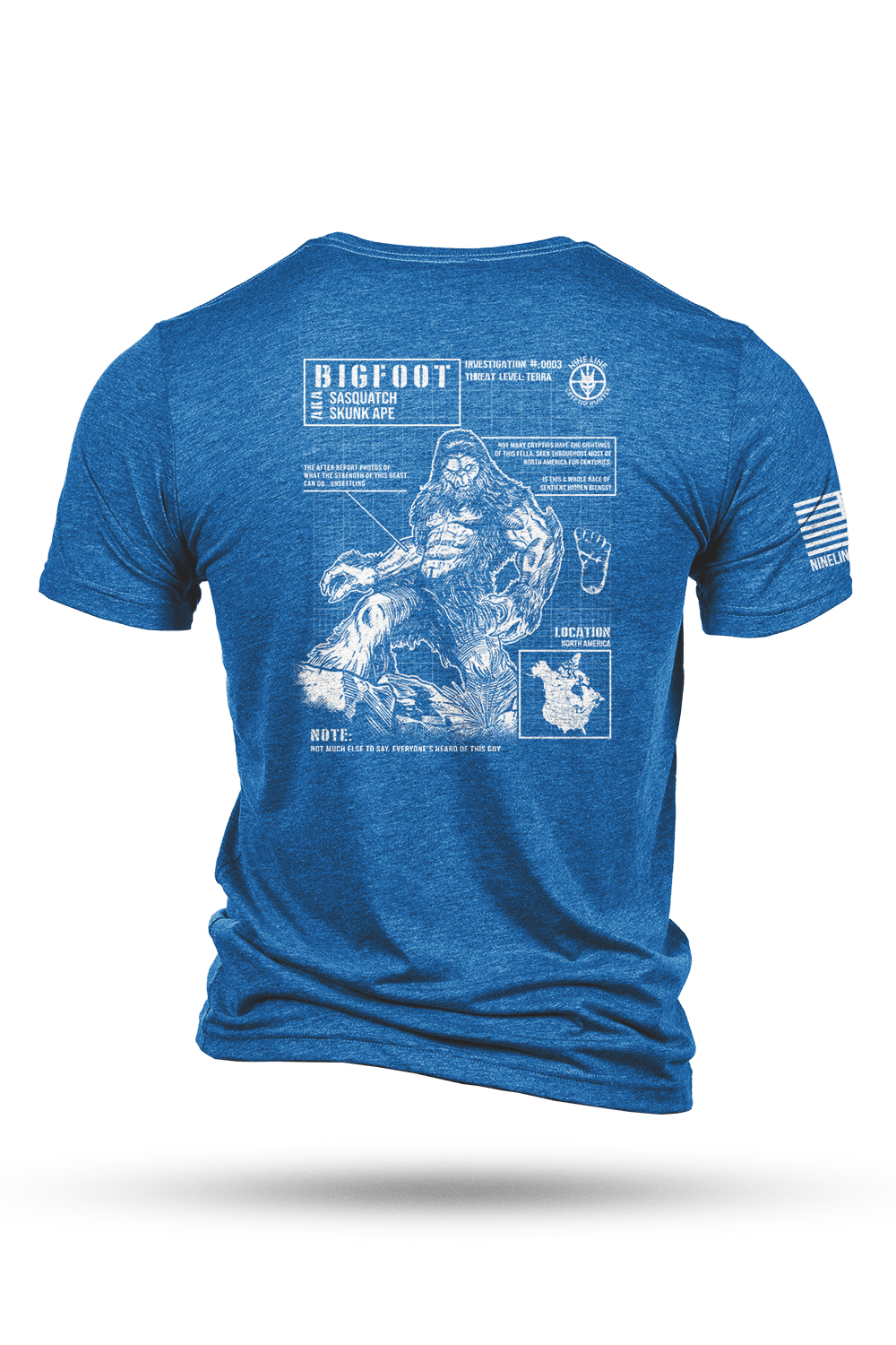 Men's Tri-Blend T-Shirt - Bigfoot (NLA Cryptid Hunters)
