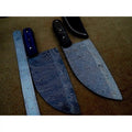 Pair of Chinese Vegetable Cleavers — Damascus Steel, Stabilized Wood (SMT) Full-Tang Handles lol