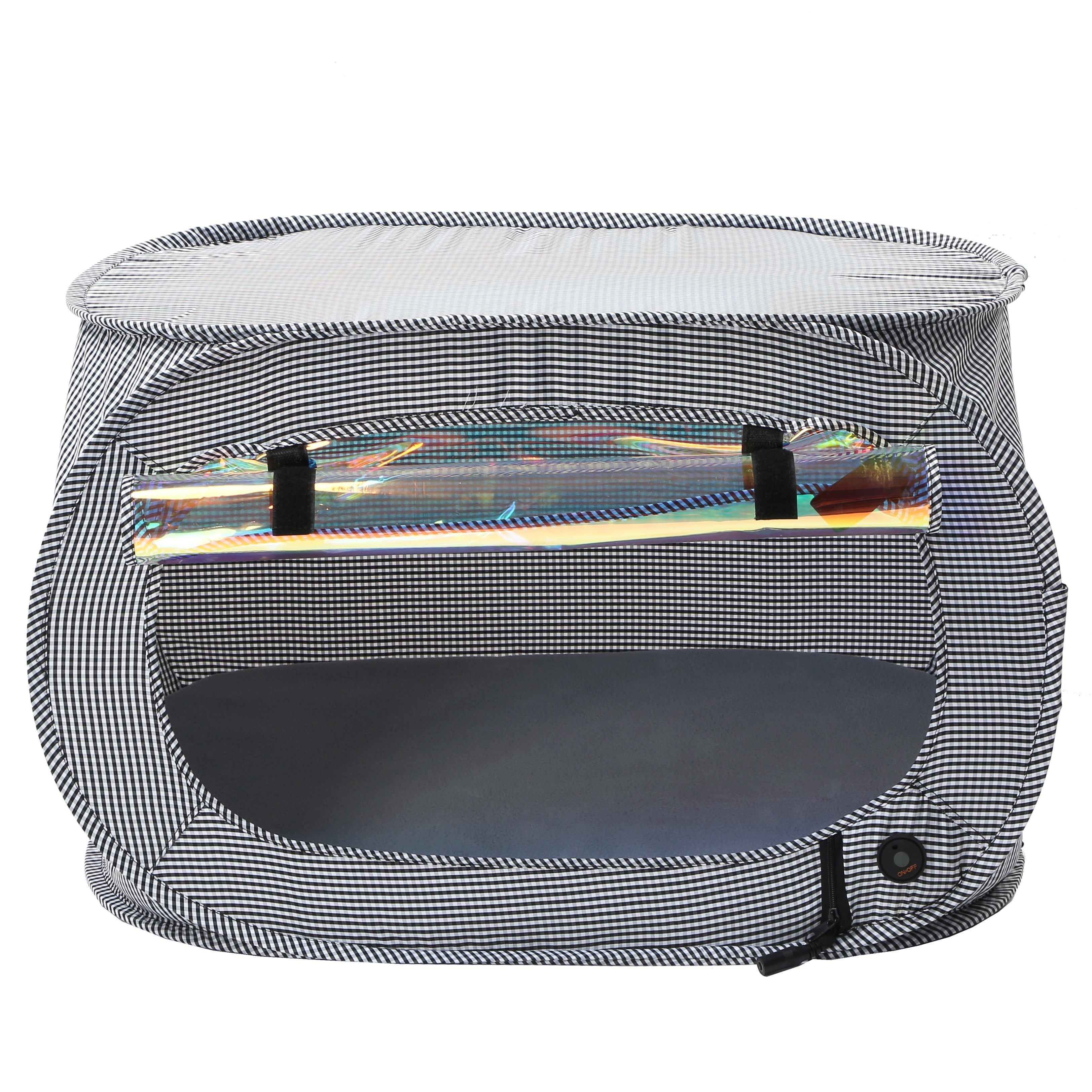 Pet Life "Enterlude" Electric Heating Wire Folding Travel Pet Tent Crate