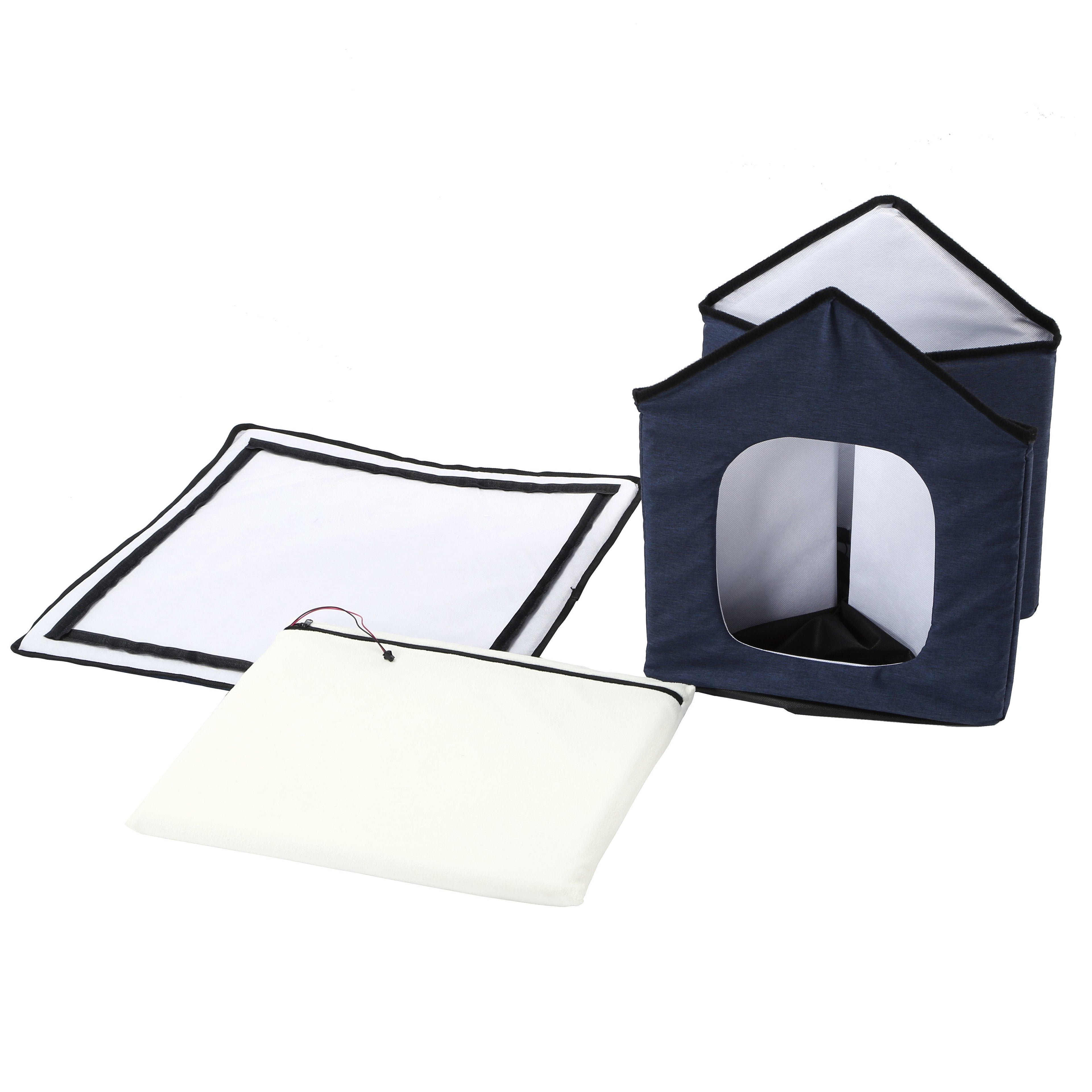 Pet Life 'Hush Puppy' Collapsible Electronic Heating and Cooling Smart Pet House