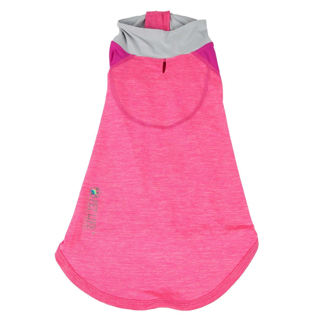 Pet Life ® Active 'Chewitt Wagassy' 4-Way-Stretch Yoga Fitness Long-Sleeve Dog T-Shirt