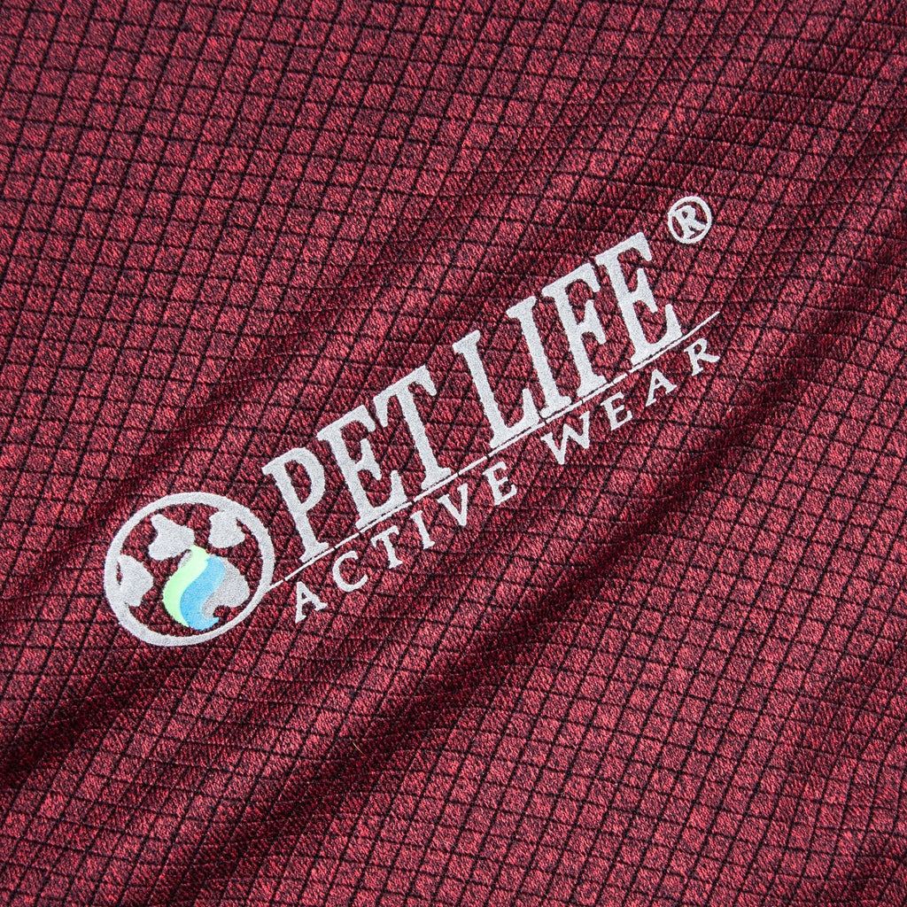 Pet Life ® Active 'Fur-Flex' Stretch and Quick-Dry Anti-Odor Fitness Yoga Dog Polo T-Shirt