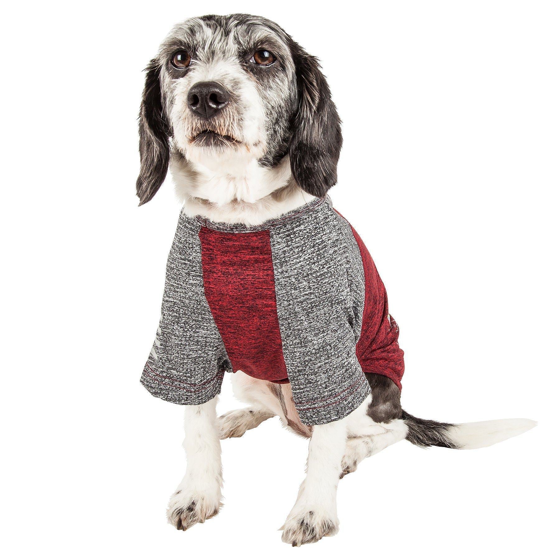 Pet Life ® Active 'Hybreed' 4-Way-Stretch Fitness Performance Dog T-Shirt