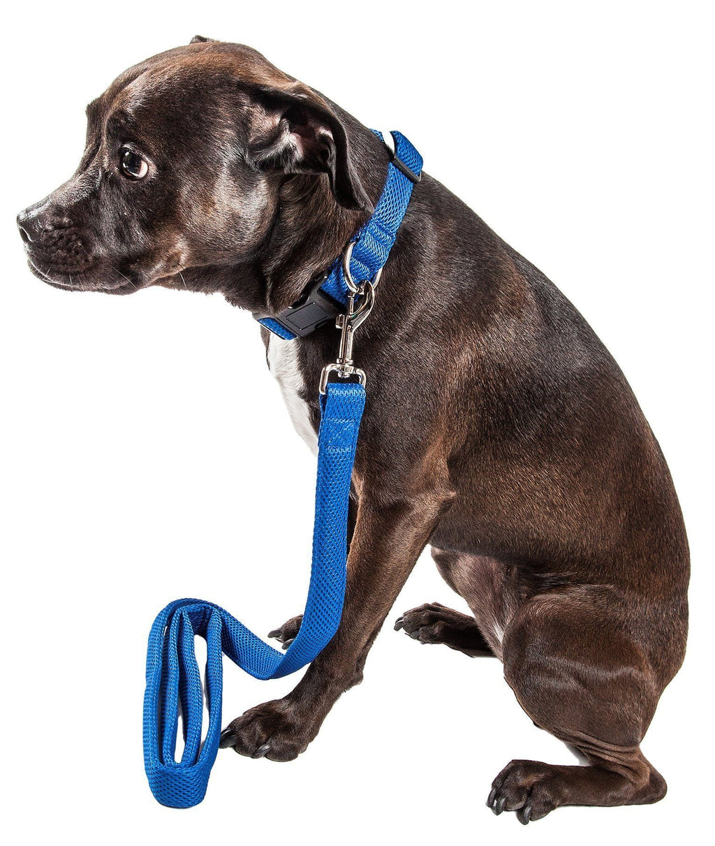 Pet Life ®  'Aero Mesh' Breathable and Adjustable Dual Sided Thick Mesh Dog Leash