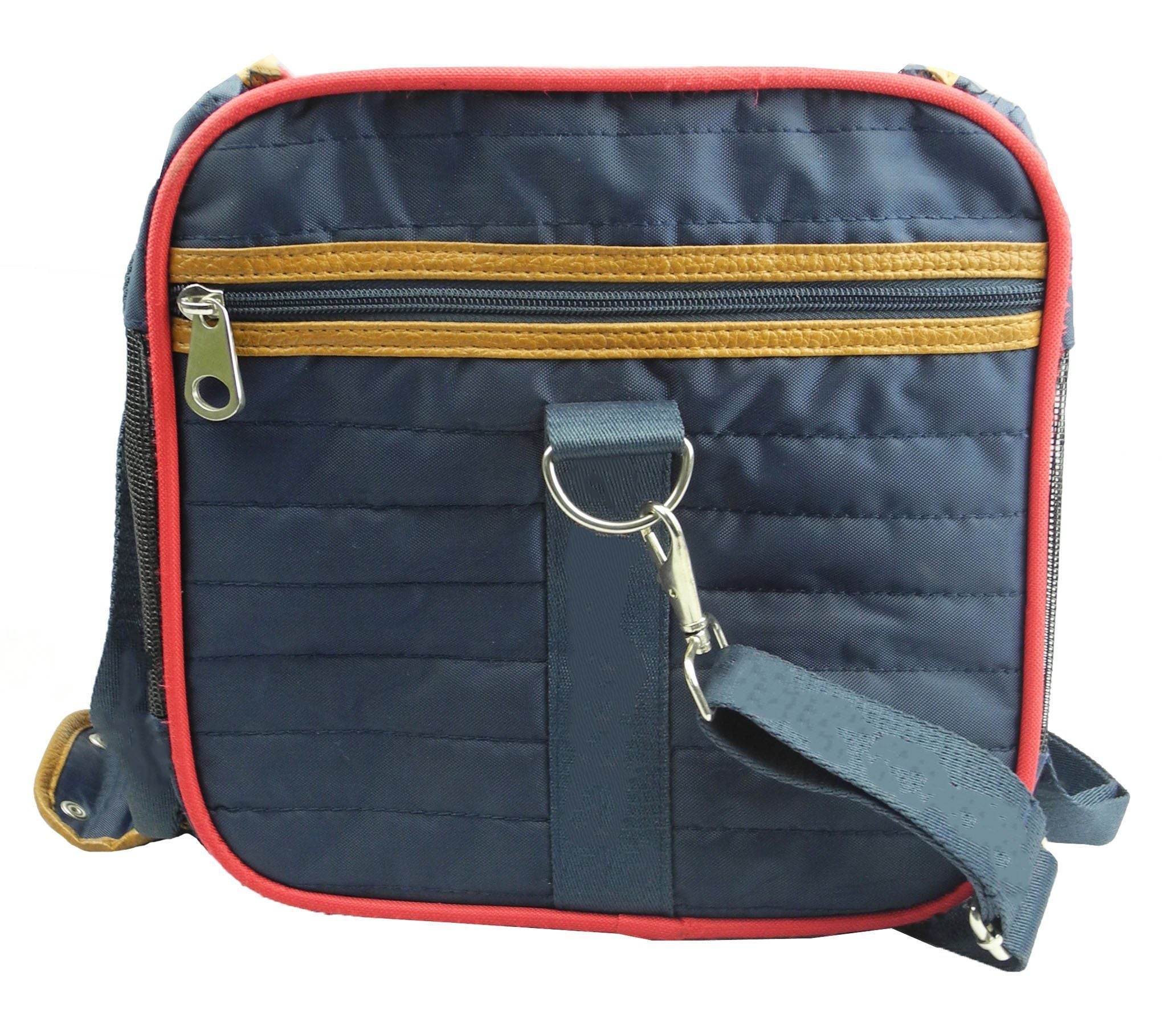 Pet Life ® 'Aero-Zoom' Airline Approved lightweight Wire Framed Folding Collapsible Fashion Pet Dog Carrier