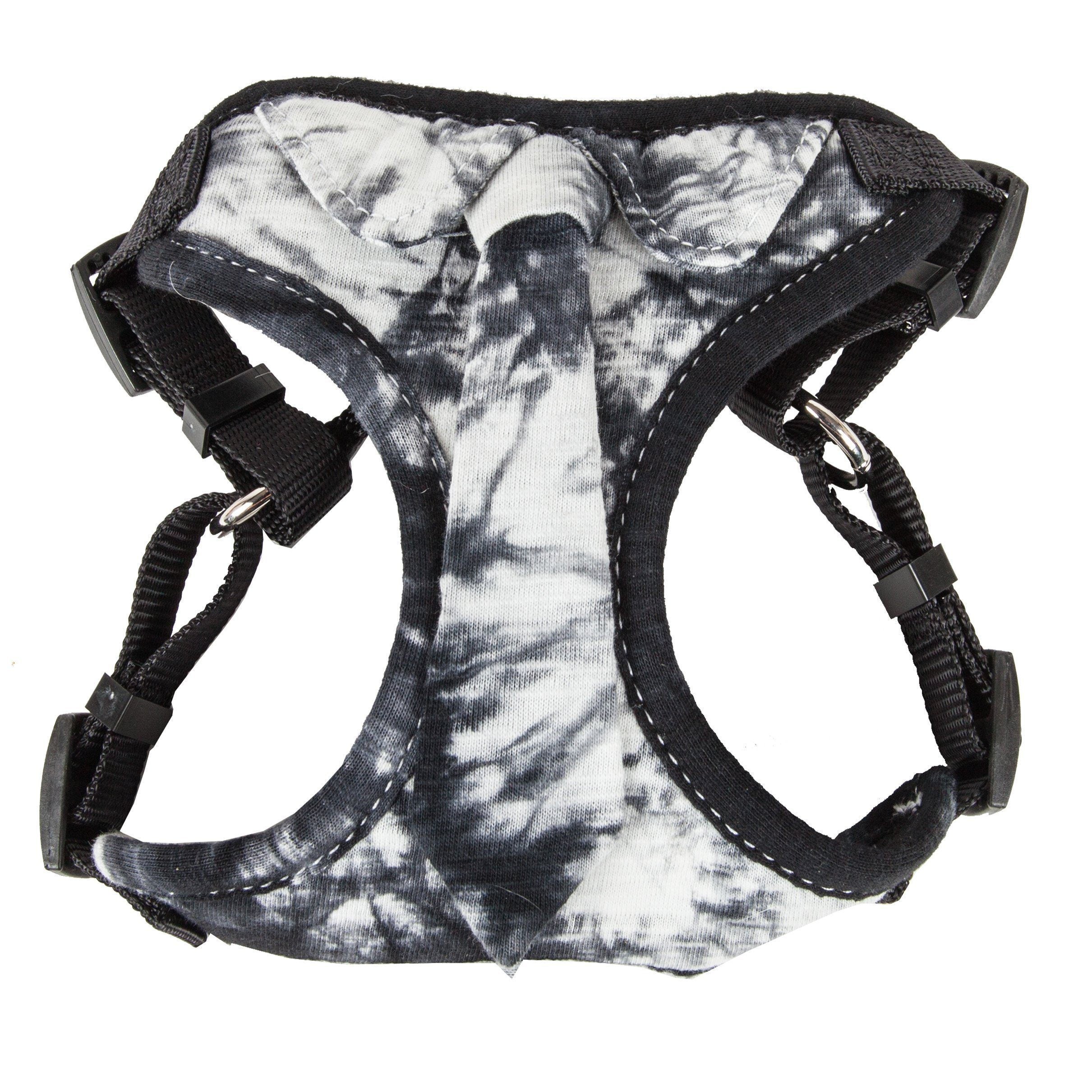 Pet Life ®  'Bonatied' Mesh Reversed Adjustable Fashion Dog Harness W/ Designer Neck Tie