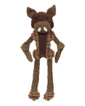 Pet Life ® 'Bull Mannequin' Natural Jute Rope Chew Tug Plush Dog Toy