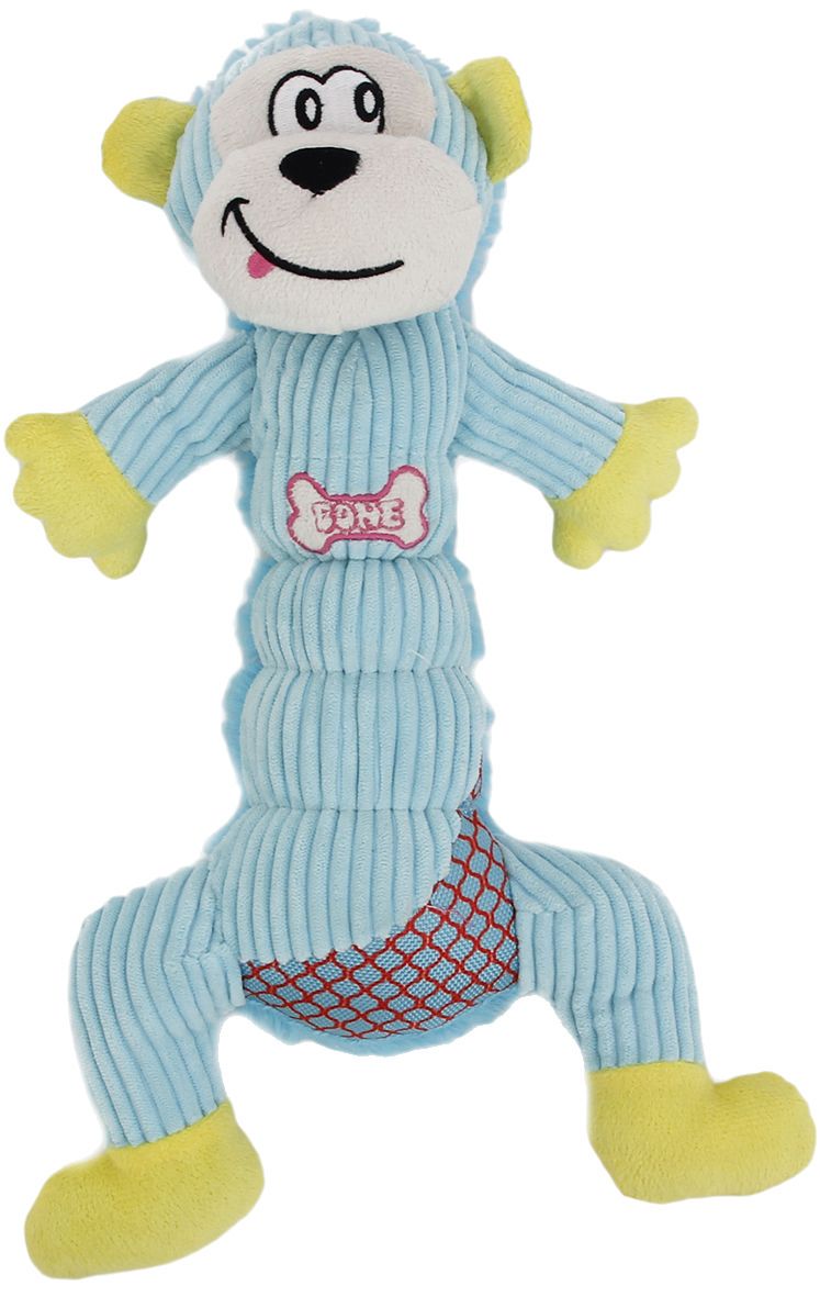 Pet Life ® 'Cuddle Plush' Mesh and Plush Squeaking Dog Toy