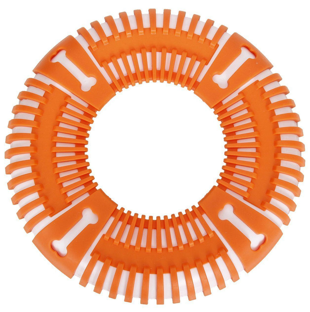 Pet Life ® 'Denta-Bark' Sporty Durable Flexible Toss and Fetch Frisbee Oral Hygiene Pet Dog Toy